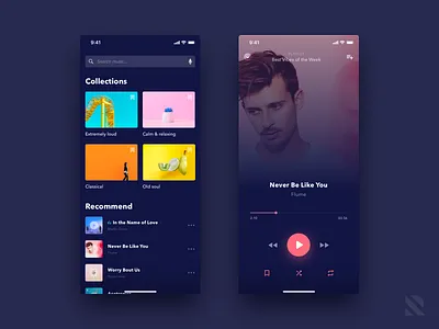 Music Player Apps design dribbble information architecture interaction design minimalism mobile mobile apps music app spotify typography ui user experience user interface ux uxui web