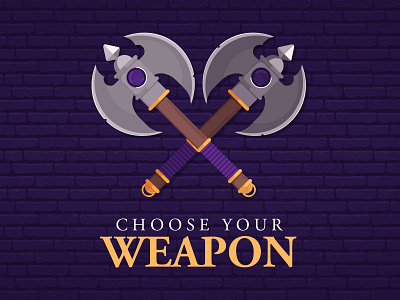 Illustrator Axes - Game Weapon Design adobe adobe illustrator design digital fortnite game art games gaming illustration logo ui ux vector vector art vector artwork vector artworks web