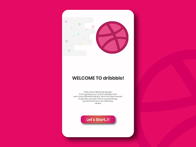 Dribbble app design dribbble frist shot graphic design illustration shots ui ux vector