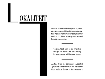 Lokaliteit - Kairos sustainable design typography