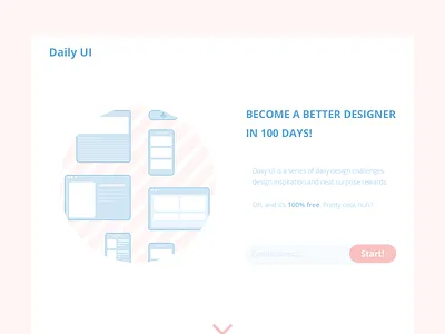 Redesign Daily UI Landing Page | Daily UI 100 daily 100 daily challange dailyui landing landing page landingpage redesign