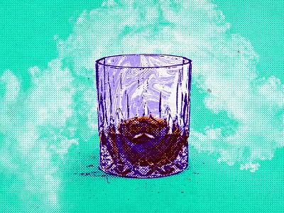 Whiskey Tumbler alcohol branding design exploration food and beverage highball icon illustration logo psychadelic tumbler visual whiskey