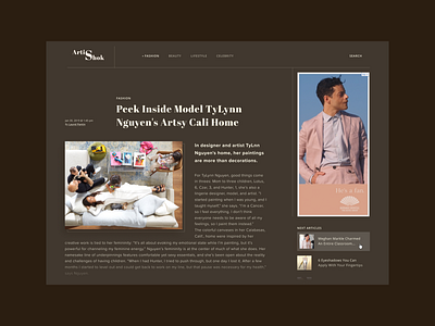 Fashion magazine - article concept article fashion magazine typogaphy ui ux