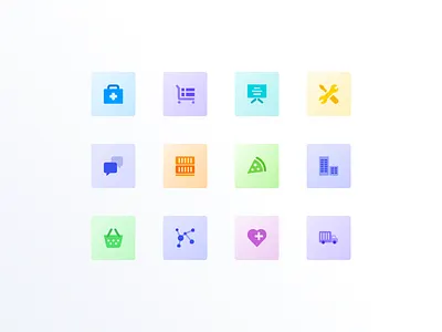 Simcog - icons art direction icon icons icons design simcog webdesign