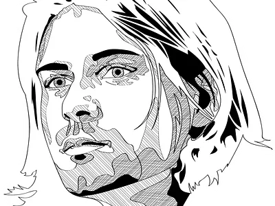 Kurt Cobain illustration kurt cobain nirvana vector