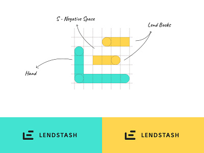 Lendstash Logo Branding brand brand and identity branding branding design creative icon icon app idea lend line art logo logo deisgn logo design branding minimal negative space logo product rental rental app sketch stash