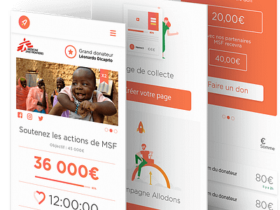 Allodons Website Mobile brand and identity crowdfunding donation illustration webdesign