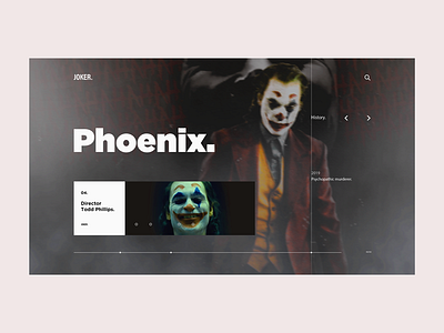 Web Design. Vol. 8 actor app app branding branding branding design cinema dailyui dasboard film interface kit joaquiphoenix joker kit ui pack ui uidesign ux vector web web design