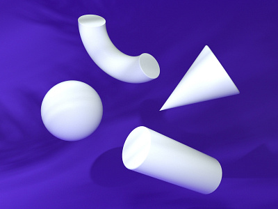 RANDOM OBJECTS 3d animation app baugasm c4d cinema4d design flat graphicdesign logo minimal modern poster thirtylogos typography ui ux vector web xuxoe