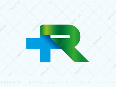 Medical Letter R with Cross Logo cross cure doctor general practitioner health healthcare hospital letter logo logo for sale medical medicine plus r typography