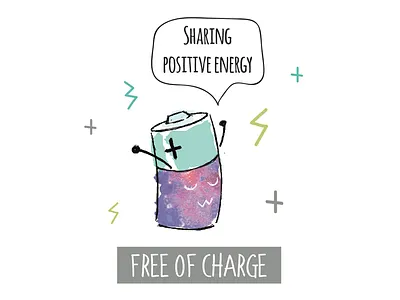 Positive Vibes cute graphic design uwu