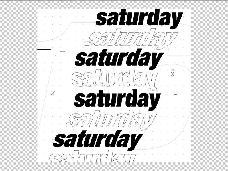 motion experiment black and white design draft event experiment font glitch motion music shapes typography