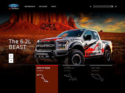 Ford Landing Page illustrator photoshop product design web