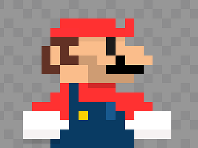 Hipster 8bit Mario 8bit hipster mario
