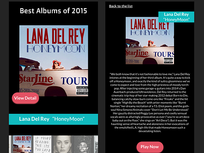 Best Of 2015 bestof2015ui dailyui dailyuichallange mobiledesign musciapp music ui design uidesign