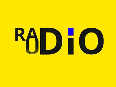 Audio Radio abstract app art branding concept design flat icon identity illustration ios lettering logo minimal type typography ui ux vector web