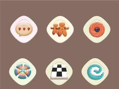 Dessert Icon camera contatcs design game internet message