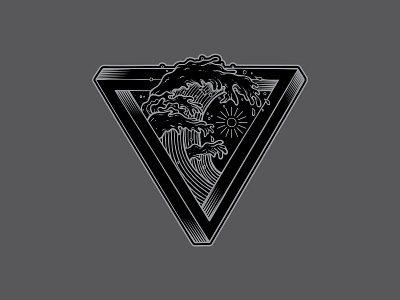 Wavy Infinity Triangle for Freehand Goods