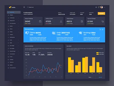 Jusdo Dark admin dashboard admin app clean dashboard design form elements hr survey typography ui web webdesign wizard