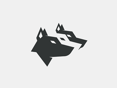 Cerberus animal branding cerberus design dog illustration dogs negative negative space negative space negative space logo sharp