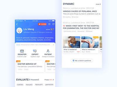 Doctor Homepage app design icon sketch ui