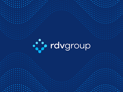 RDV Group final logo and pattern atom blockchain logo branding identity designer check consulting crypto logo data dots fintech information innovation it it logo logo mark molecule pattern security sign style guide brandbook