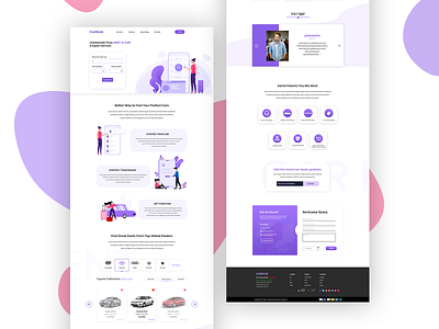 Car Rent Web UI booking carrentbooking customer dealers design features illistration photoshop rent ui ux webui