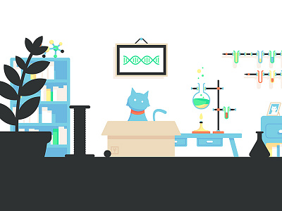 Schrodinger's Cat - Tavisbomb cat experiment lab schrodinger scientist tavisbomb
