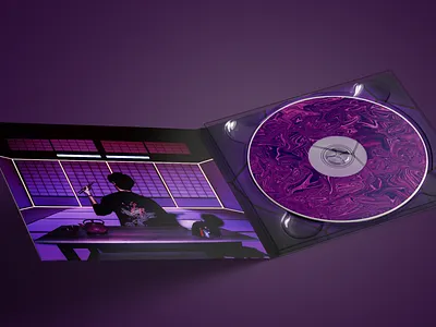 Composition Photography Cyberpunk Album Cover 80s style album cover album cover design album covers colors palette composition cyberpunk design dubstep gradient graphic design graphic art illustration japan neons photography photomanipulation purple retro car retro design