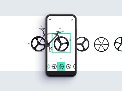 Settings Mobile app bike clean dropdown fixie interface menu settings ui wheels