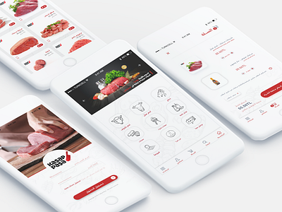 Kasappasa l App Meat shop app app branding arabic design branding design icon illustration logo logo branding logos graphics meat sketch ui userexperiencedesign userinterface userinterfacedesign ux vector web