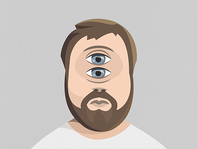 Wylsa 2.0 art beard character design drawing eye flat illustration iphone portrait portrait art poster vector wylsa