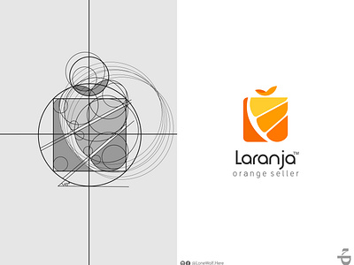 Laranja app app logo brand brand agency branding color creative logo design designer golden ratio golden ratio logo graphic art graphic design logo graphic designer logo logo app logo deisgn orange logo oranges vector