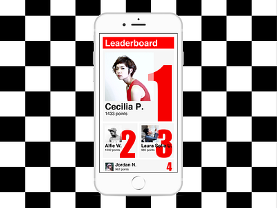 Leaderboard #dailyui 019 019 dailyui leaderboard mobile red ui