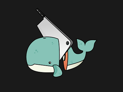 chopped whale hackdaylogo illustration sketch