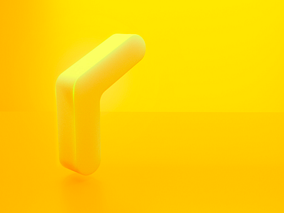 Icon Treynet 3d branding icon logo render treynet yellow