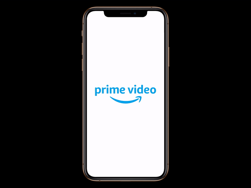 Prime Video Animated Splash Screen animation ios iphone xs