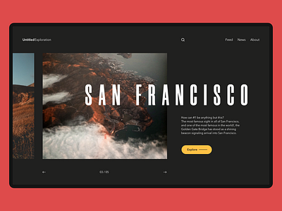 Explore San Francisco design san francisco typography ui web website