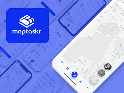 MapTaskr android app ios map tracker ui