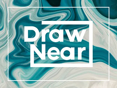 Draw Near Mark for a Series badge emblem mark symbol text wordmark