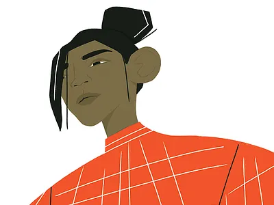 Attitude argentina attitude body canada charactedesign character digital face fashion illustration mendoza pattern procreate red strong vector woman