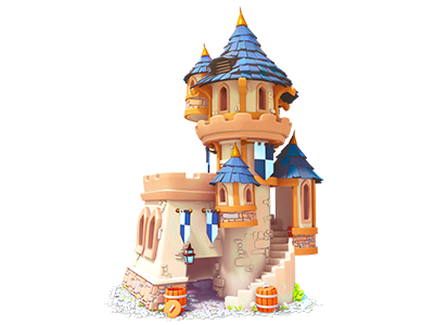 Castle 3d 3d art environment art game gameart maya mobile painting render