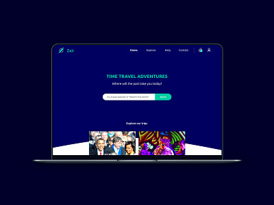 Zeit Time travel homepage