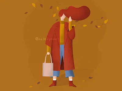 Autumn autumn charachter charachter design digitalart drawing illustration illustrator procreate procreate app sketch