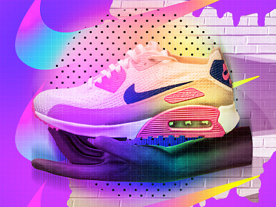 ♥Nike Me! adobe art collage collageart color gradient illustration love nike nike air max photoshop poster posterdesign retro swiss texture trainers type typography vector