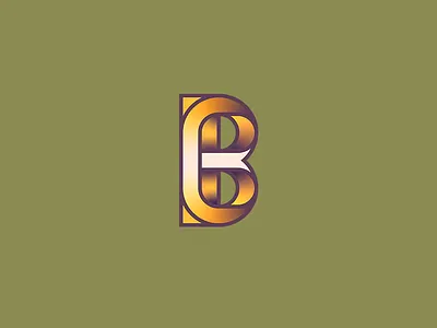 B letter b letter color geometric letter minimalist strong symbol