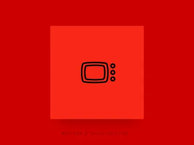 Icon Cover (Iggy Pop, TV Eye 1977 Live) album cover icon iggy pop live tv