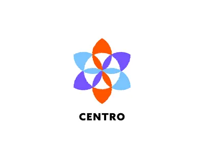 Centro branding culture diversity flower flower of life logo non profit organic