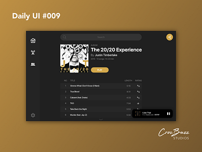 Daily UI #009 affinity designer affinitydesigner daily ui 009 daily ui challenge dailyui desktop mockup redesign spotify ui design uiux ux design web design