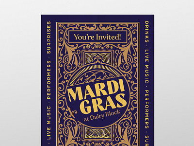 mardi gras design event illustration logo vector